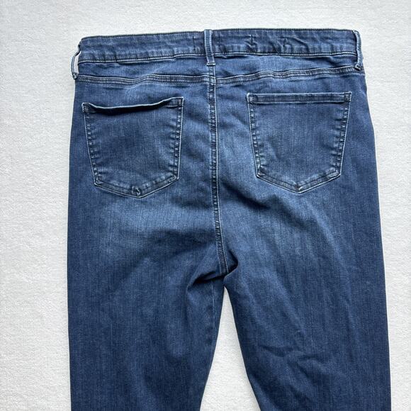 NYDJ Silhouette Womens Size 14 Jeans Slim Bootcut Lift Tuck Technology Dark Wash - Picture 12 of 14